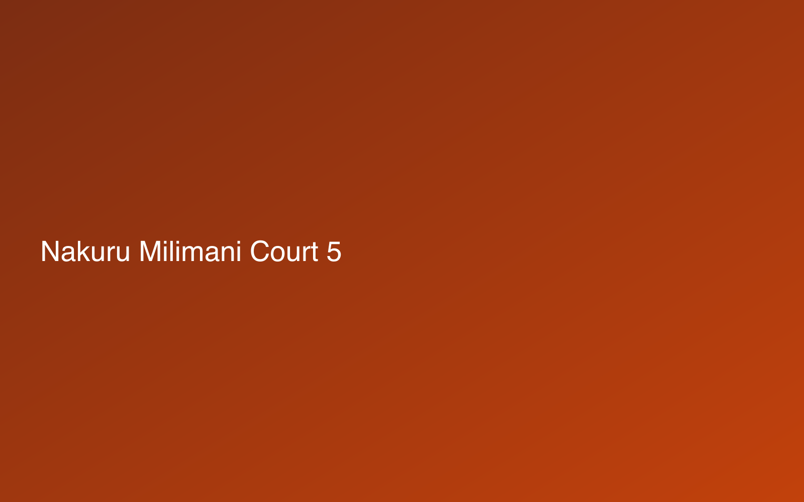 Nakuru Milimani Court photo 5 in Milimani