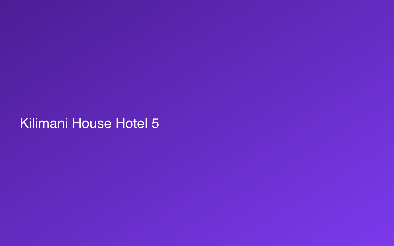 Kilimani House Hotel photo 5 in Kilimani